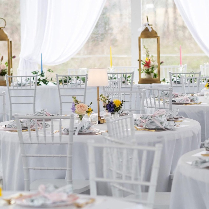 outdoor dinner reception